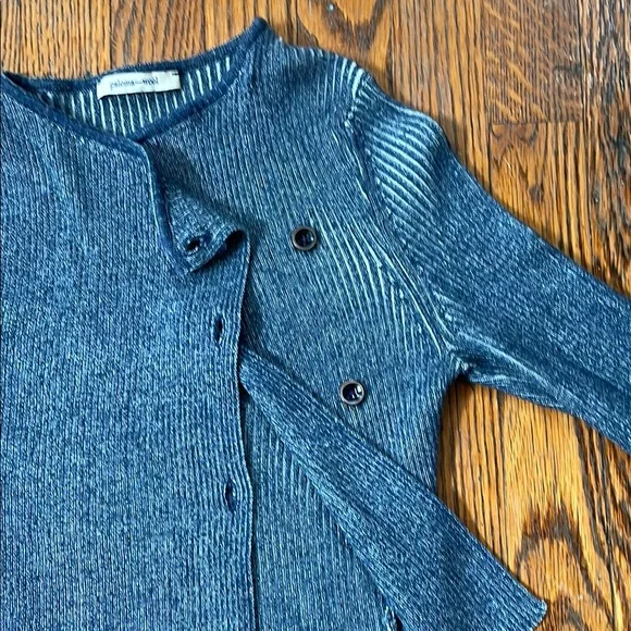 Paloma Wool Blue Ribbed Cardigan - Picture 6 of 7